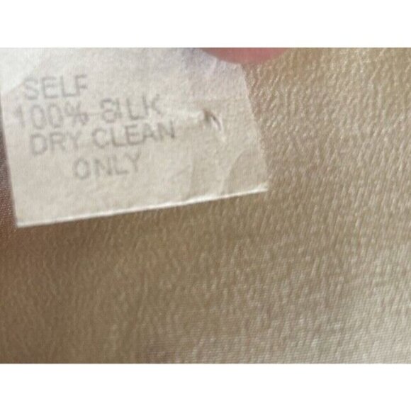 Single 100% Silk Ivory Blue Tie Dye Blouse Women’s XS Boho - Picture 5 of 5